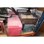 TWO TOOLS BOXES INCLUDING CONTENTS, LARGE QUANTITY OF SCREWS ETC