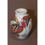 A MOORCROFT PARTRIDGE VASE