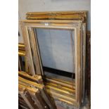 FIVE LARGE GILT PICTURE FRAMES