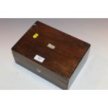 AN OAK TRINKET BOX A/F