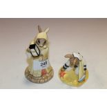 TWO BOXED ROYAL DOULTON BUNNYKINS FIGURES 'SAILOR BUNNYKINS' & 'SAND OF TIME BUNNYKINS'