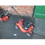 A SOVEREIGN PETROL LAWN MOWER NO GRASS COLLECTOR