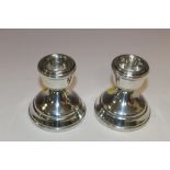 HALLMARKED SILVER CANDLESTICKS