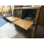 A VINTAGE MARCONI RADIOGRAM & RECORD PLAYER MUSIC CENTRE