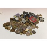 A COLLECTION OF ASSORTED COINAGE TO INC A 1922 HALF CROWN