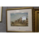 JAMES PRIDDEY (1916 - 1980). 'Lygon Arms - Broadway, Worcestershire', coloured etching, signed lower