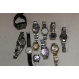 A SELECTION OF WRISTWATCHES TO INC SEKONDA, SEIKO ETC