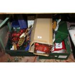 A QUANTITY OF CHRISTMAS DECORATIONS ETC