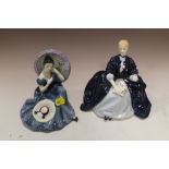 TWO ROYAL DOULTON LADIES 'PENSIVE MOMENTS' HN2704 & 'LAURIANNE' HN2719