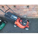 A SOVEREIGN PETROL LAWN MOWER WITH GRASS COLLECTOR`