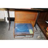 A DYNATRON HFC11L RECORD PLAYER & SPEAKERS