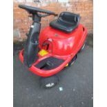 AN MTD SPRINTO RIDE ON PETROL LAWN MOWER