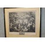 A FRAMED ENGRAVING 'POOL OF BETHESDA' AFTER WILLIAM HOGARTH, ENGRAVED RAVENET & PICCOT 1772