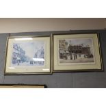 A PAIR OF SIGNED LIMITED EDITION 'A FORSTER' PRINTS - THE LATEST MODEL & CITY FINAL