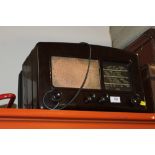 A VINTAGE BAKELITE COSSER RADIO & MICROPHONE