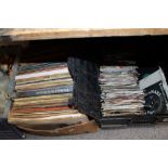A LARGE QUANTITY OF LP RECORDS & SINGLES