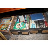 THREE BOXES OF ASSORTED BOOKS - TO INCLUDE COOKERY BOOKS