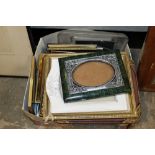 A BOX OF ASSORTED PICTURE FRAMES