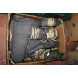 A BOX OF ASSORTED COLD WAR ERA SURVIVAL MITTENS