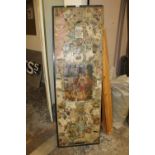 A DECOUPAGE STYLE SCREEN