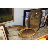 THREE MIRRORS TO INC OAK & GILT FRAMED EXAMPLES