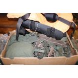 TWO BOXES OF ASSORTED COLD WAR ERA BRITISH MILITARY ITEMS