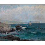 Constantinos ROMANIDES Greek, 1884-1972 Rafina oil on canvas signed lower left