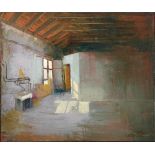 Irene ILIOPOULOU Greek, born 1950 Interior oil on canvas signed and dated 1991 lower right