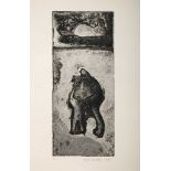 Rhea BAILEY Cypriot, b. 1946 Figure etching signed and dated 1970 lower right edition 2/10