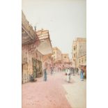 Spyridon SCARVELLI Greek, 1868-1942 Cairo street scene watercolour on paper signed and dated 23