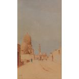 Spyridon SCARVELLI Greek, 1868-1942 Street in Cairo watercolour on paper signed lower left