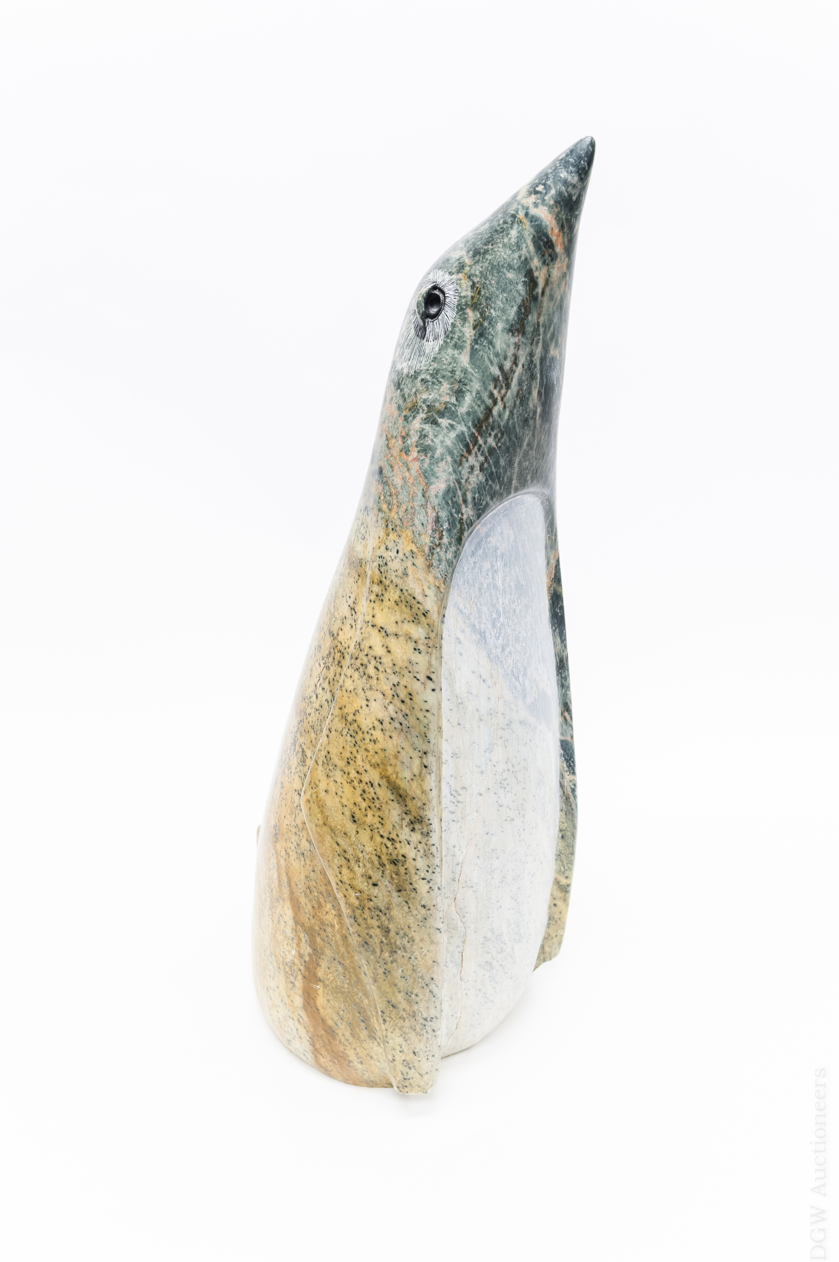 Glenn Heath Stone Penguin Sculpture.