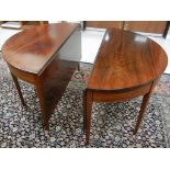 Hepplewhite Mahogany Dining Table.