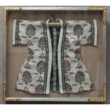 Artist Crafted Child’s Kimono in Shadow Box.