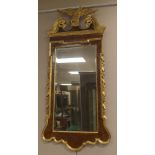19th Century Mirror with Eagle Crest.