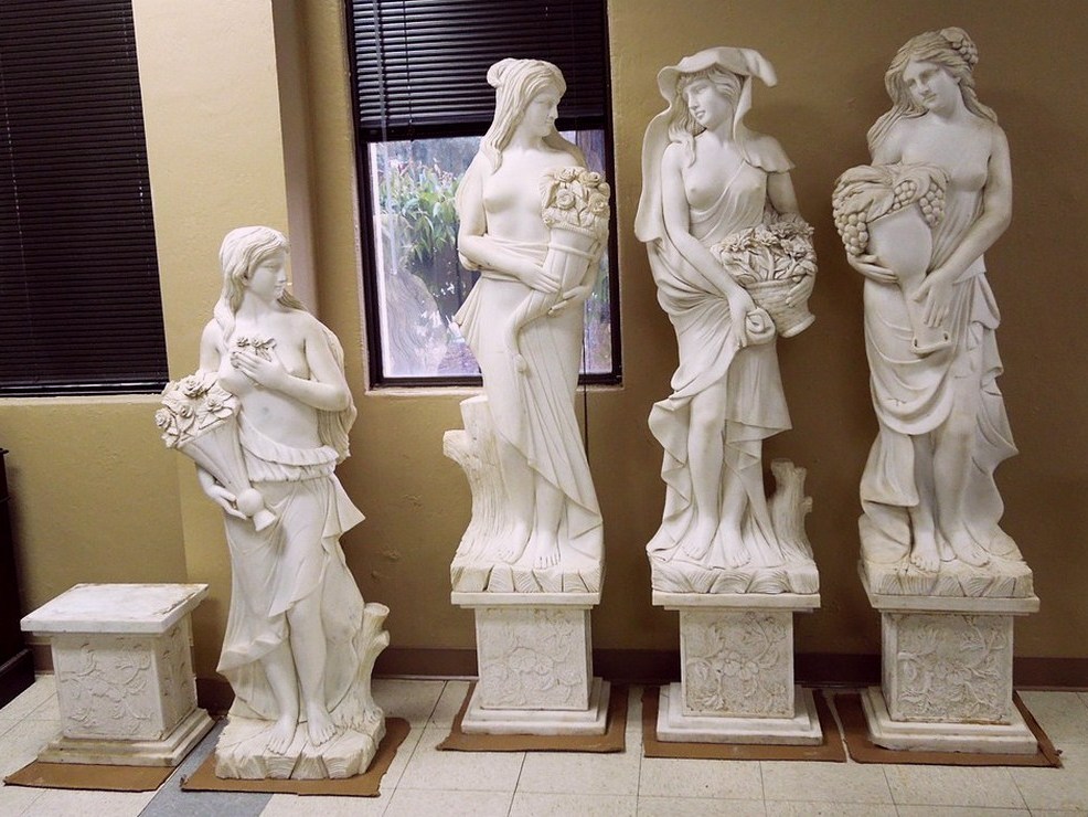 Italian Marble Statues, The Four Seasons