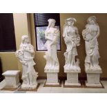 Italian Marble Statues, The Four Seasons