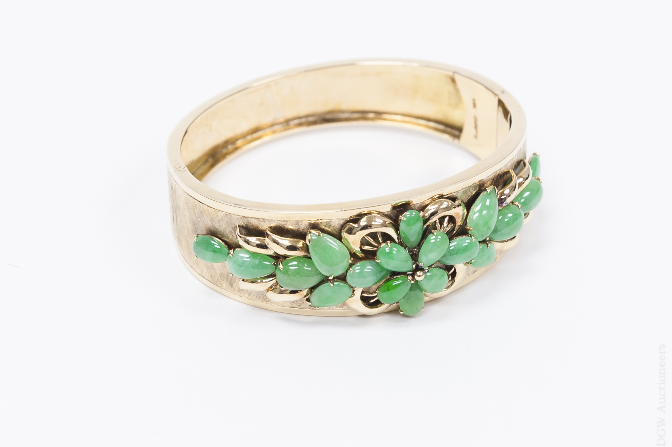 Gump’s Gold and Jade Bangle.