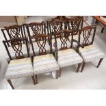 Set of (12) Chippendale Style Dining Chairs.