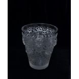 Lalique "Silenes" Crystal Vase.
