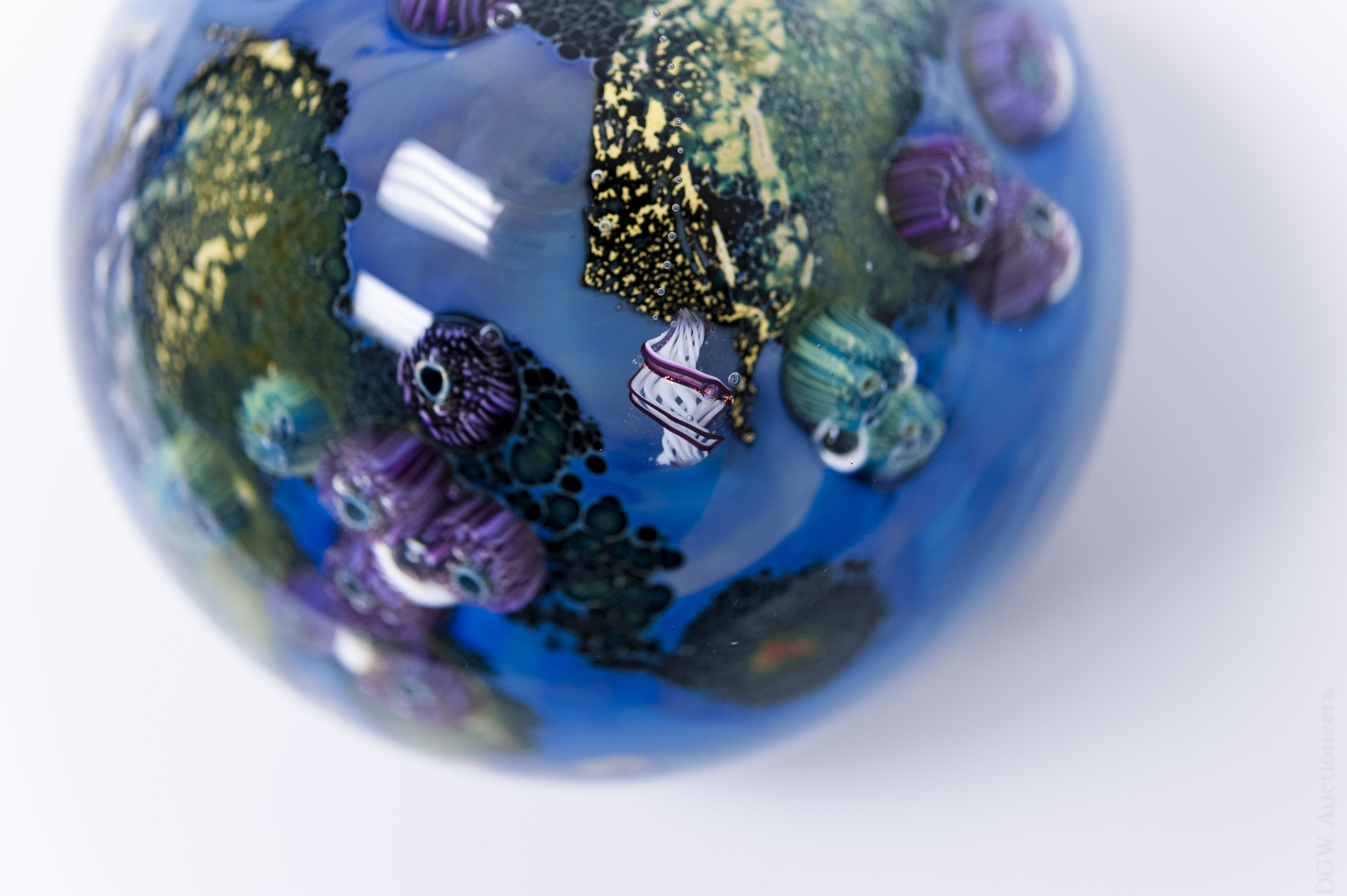 Josh Simpson "Megaplanet" paperweight. - Image 6 of 8