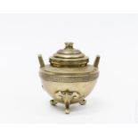 Asian Brass Lidded Censer.