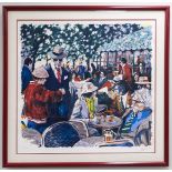 Aldo Luongo Limited Edition Lithograph, Café Tortoni.