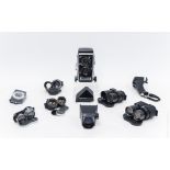 Mamiya C33 Camera with 6 Lenses.