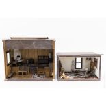 (2) Doll House Dioramas.