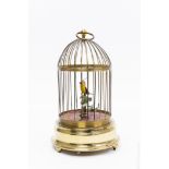Vintage German Singing Bird in Cage.