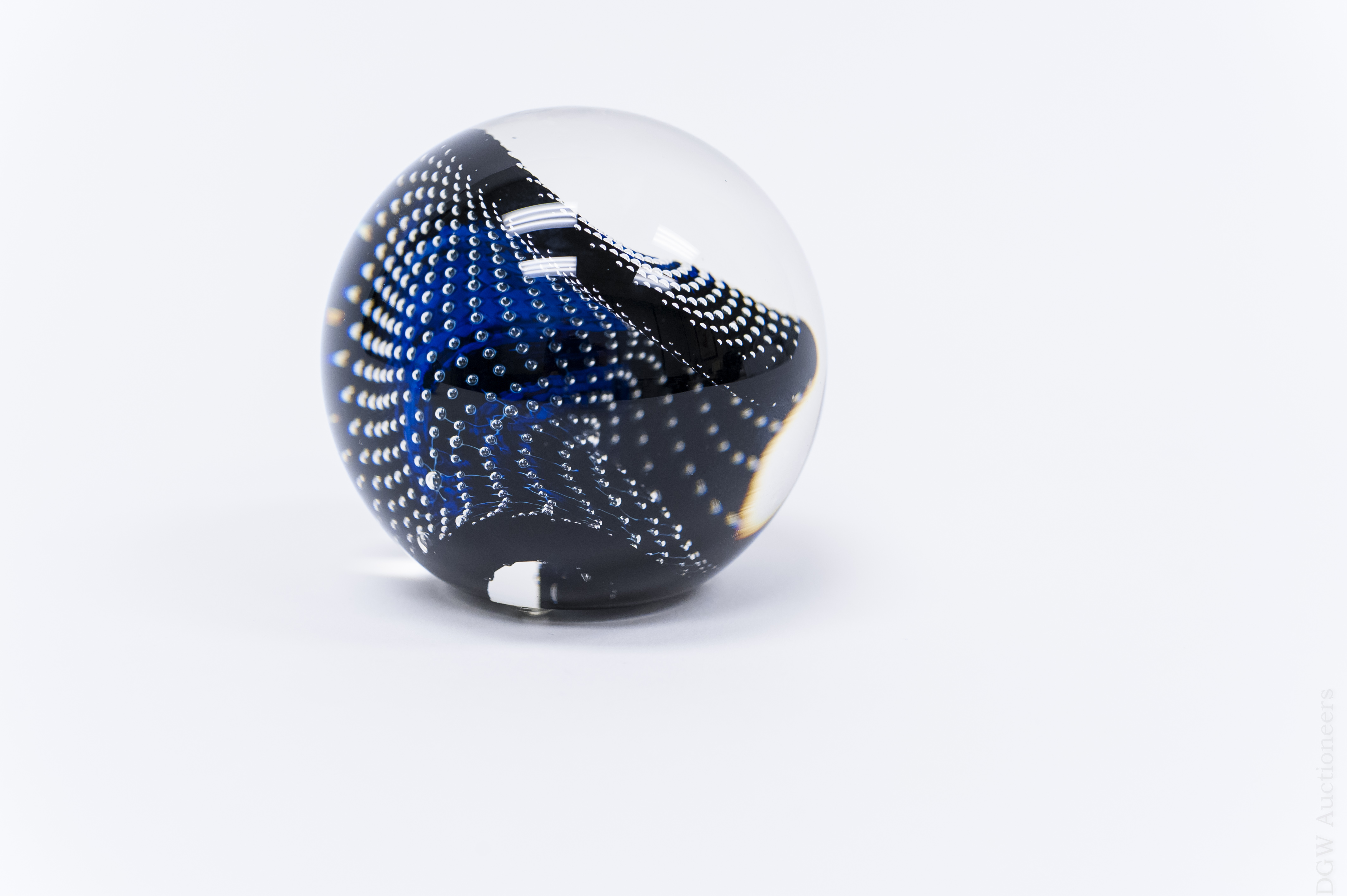 (2) Josh Simpson Iridescent Bubble Paperweights. - Image 8 of 8
