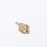 Yellow Gold Nugget Pendant.