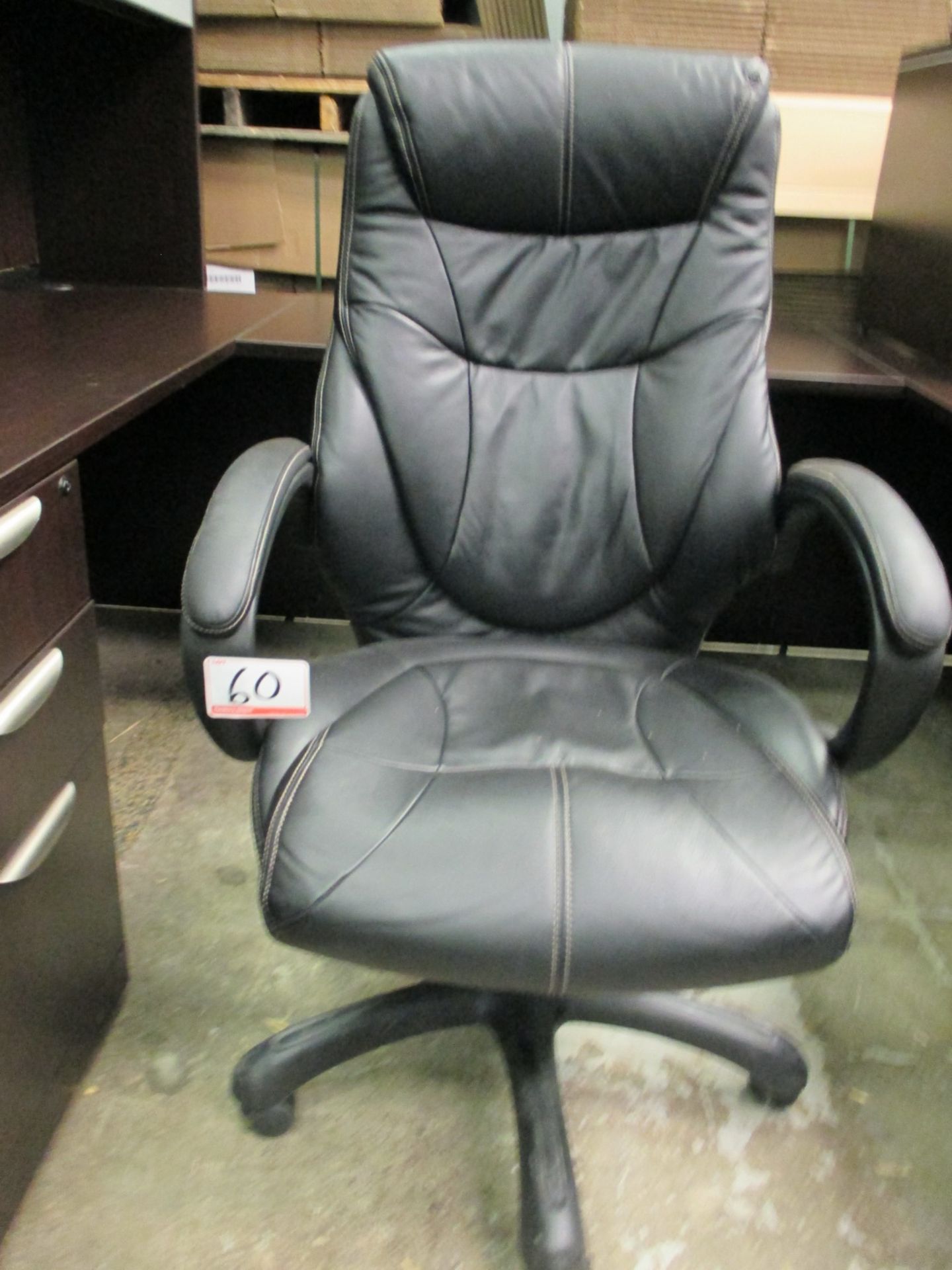 BLK PNEU ADJ HIGH BACK ARM CHAIRS