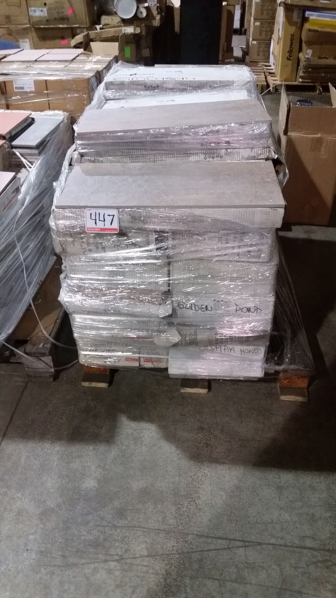 LOT - ASSORTED SKID OF TILES